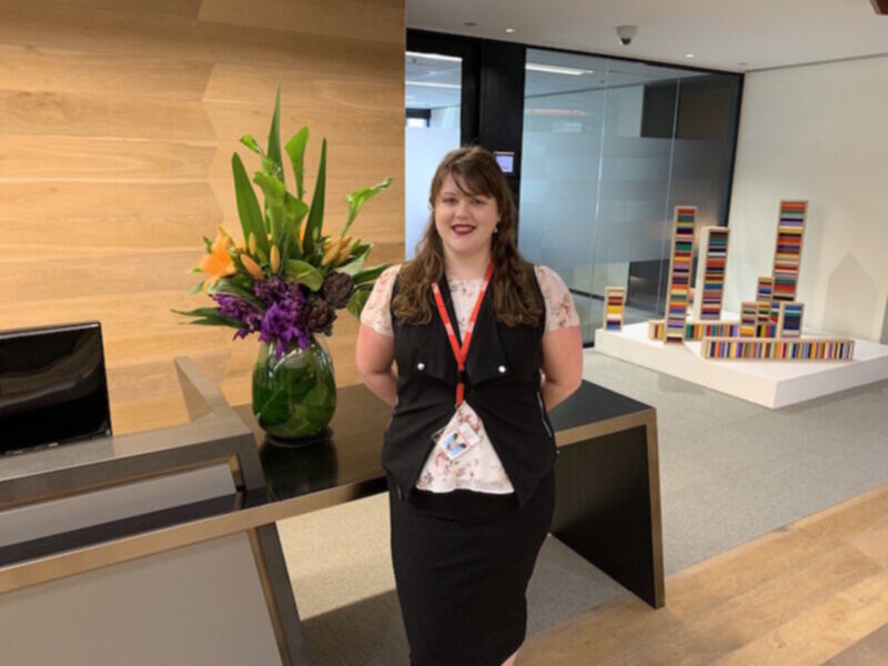 Amber, who lives with depression and anxiety, shines at Sydney accounting firm