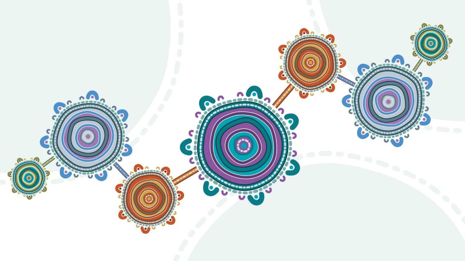 connected symbols represent WISE in each of the seven states and territories that WISE operates in