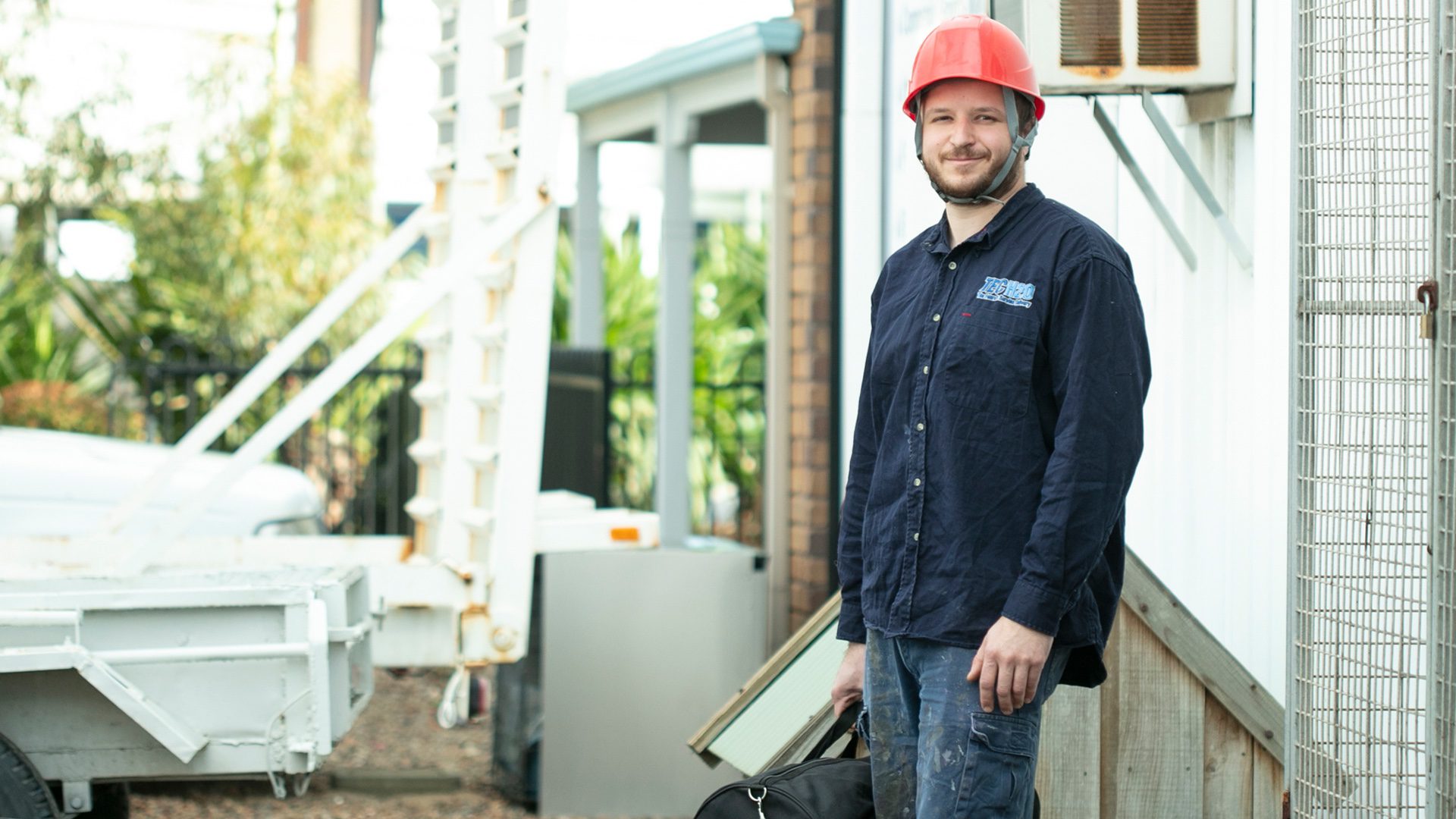 Senja - Banner image of a man wearing a hard hat